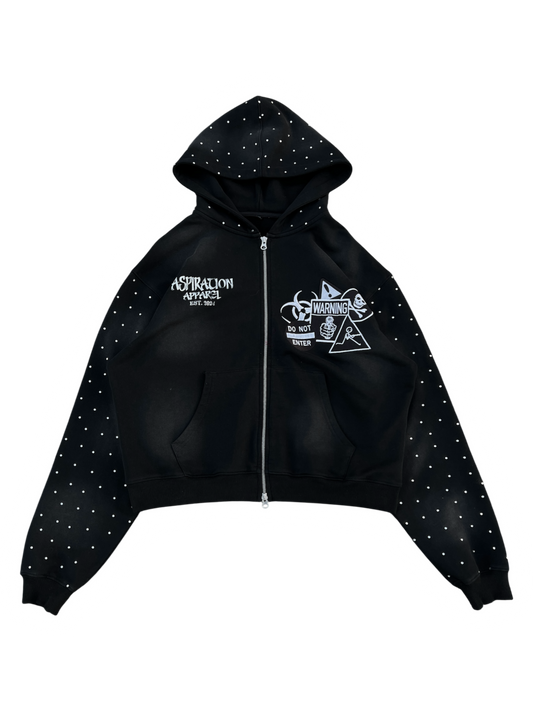 WARNING ZIP-UP