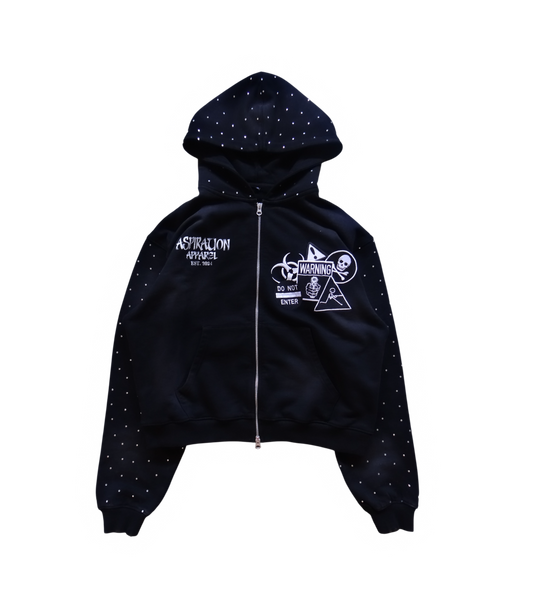 WARNING ZIP-UP